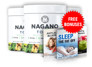 Nagano Tonic 3 bottles, 2 digital books and banner